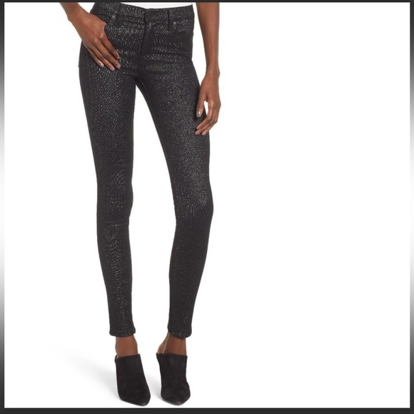 🖤Hudson Jeans🖤
Nico Mid-Rise Skinny Ankle Glitter Black Jeans - Picture 2 of 16